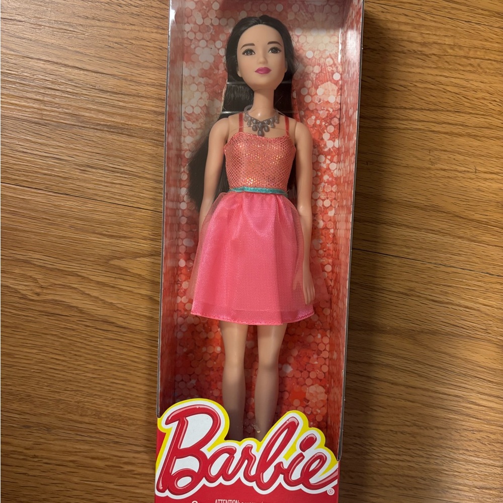 Barbie in Sparkling Coral Dress